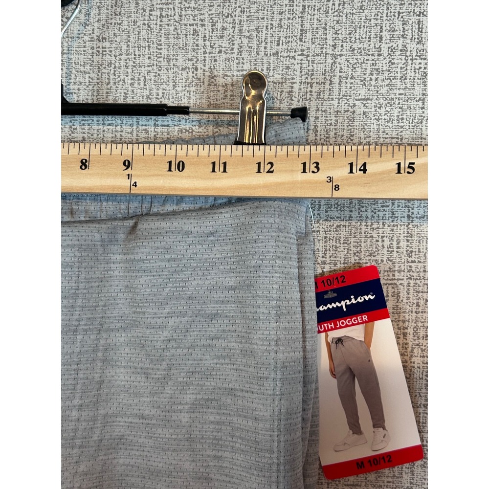 NWT Champion Kids Youth Jogger Pants Heather Grey Size M‎ 10/12 Athletic Track - Picture 5 of 5
